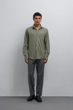Antioch Khaki Relax Fit Men's Shirt