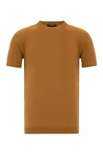 Antioch Tobacco Bicycle Collar Knit T-Shirt