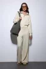 Antioch Sarı Fermuarlı Kadın Eşofman Takım