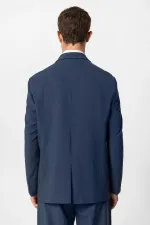Antioch Indigo Single Button Double-Breasted Men's Blazer Jacket