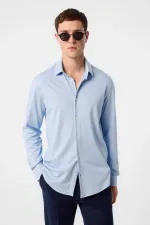 Antioch Bebe Mavi Slim Fit Erkek Gömlek