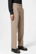 Antioch Light Mink High Waist Zip-Up Men's Trousers