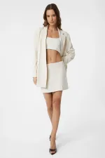 Antioch Ekru Kuşaklı Kadın Blazer