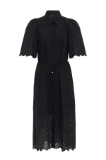 Antioch Black Women's Lace Embroidered Dress