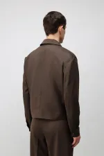 Veste zippée décontractée pour homme Antioch Coffee