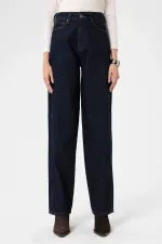 Antioch Dark Blue Women's High-Waisted Jeans