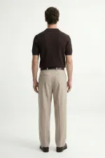 T-shirt homme Antioch Coffee en maille texturée à col polo