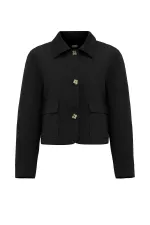 Antioch Black Women's Seasonal Thin Short Jacket