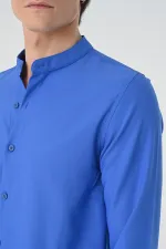 Antioch Saks Regular Fit Mandarin Collar Men's Shirt