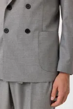 Costume homme Antioch gris croisé coupe italienne