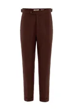 Antioch Coffee 100% Linen Italian Cut Men's Trousers