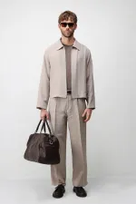 Veste d'été Antioch beige en mélange de lyocell