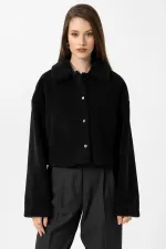 Antioch Siyah Kadın Yumuşak Dokulu Mont