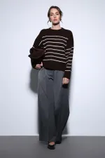 Pull en maille rayé Antioch Coffee