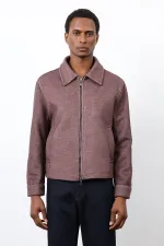 Veste homme Antioch bordeaux en laine mélangée