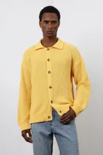 Gilet tricoté jaune Antioch pour homme