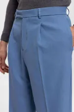 Antioch Blue High-Waisted Zip-Up Men's Trousers