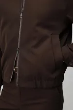 Antioch Koyu Kahve Bel Lastikli Erkek Mont