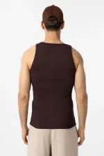 Débardeur homme Antioch marron foncé coupe ajustée