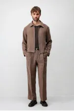 Antioch Kahve Lyocell Karışımlı Erkek Pantolon