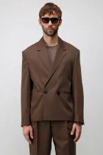 Antioch Coffee Relaxed Fit Men's Blazer Jacket