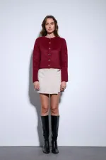 Antioch Taş Pileli Zincir Detaylı Şort Etek