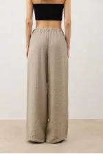 Pantalon Antioch beige en mélange modal pour femme