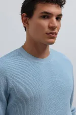 Antioch Blue Textured Men's Sweater