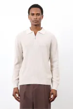 Antioch Taş Fermuarlı Erkek Triko Kazak