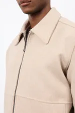 Antioch Bej Regular Fit Dokulu Erkek Mont