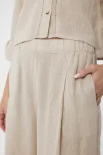 Antioch Women's Trousers with Stone Stripe Detail