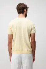 Antioch Sarı Comfort Slim Triko T-Shirt