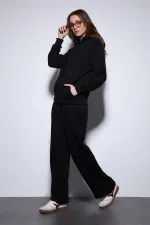 Antioch Black Hooded Basic Women's Sweatshirt