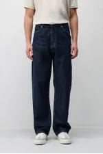 Antioch Navy Blue Baggy Fit Men's Jeans