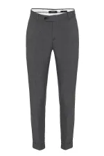 Antioch Gri Regular Fit Duble Paça Erkek Pantolon