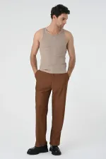 Antioch Bej Slim Fit Erkek Atlet