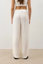 Antioch Ekru Ayarlanabilir Paça Dökümlü Kadın Pantolon