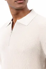 Antioch Taş Fermuarlı Erkek Triko Kazak