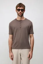 T-shirt homme à col boutonné Antioch Coffee