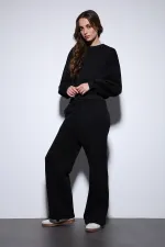 Antioch Siyah Oversize Kadın Eşofman Takım