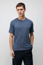 T-shirt texturé premium Antioch Indigo pour homme