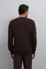Antioch Coffee Textured Men's Sweater