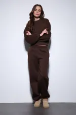 Antioch Kahve Oversize Kadın Eşofman Takım