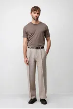 Antioch Bej Lyocell Karışımlı Erkek Pantolon