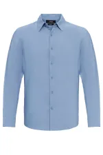 Chemise à manches longues Antioch Indigo pour homme