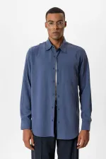 Antioch İndigo Teknik Regular Fit Erkek Gömlek