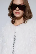 Antioch Ekru Suni Kürk Mont