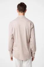 Antioch Bej Slim Fit Erkek Gömlek
