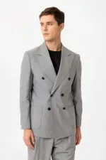 Costume homme Antioch gris croisé coupe italienne