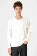 T-shirt basique blanc Antioch pour homme, coupe décontractée